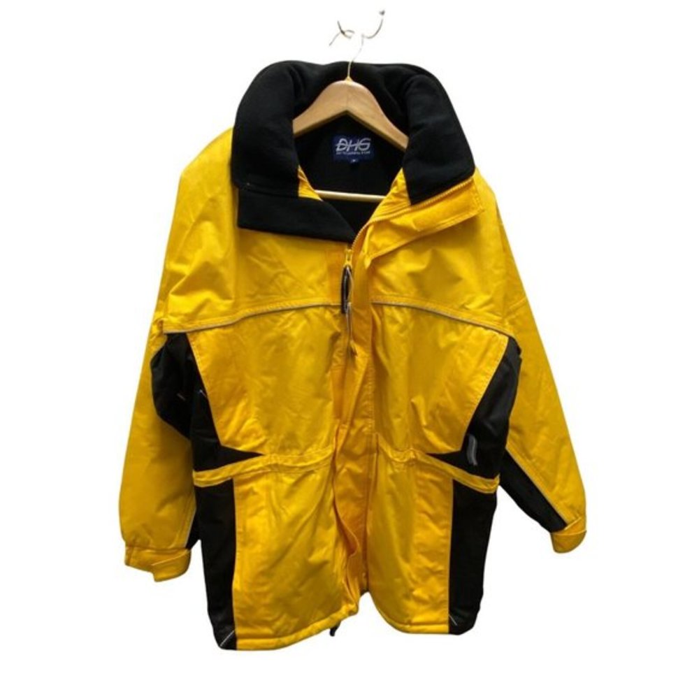 NWT Men's Dutch Harbor Gear Quality Yellow Hooded Coat